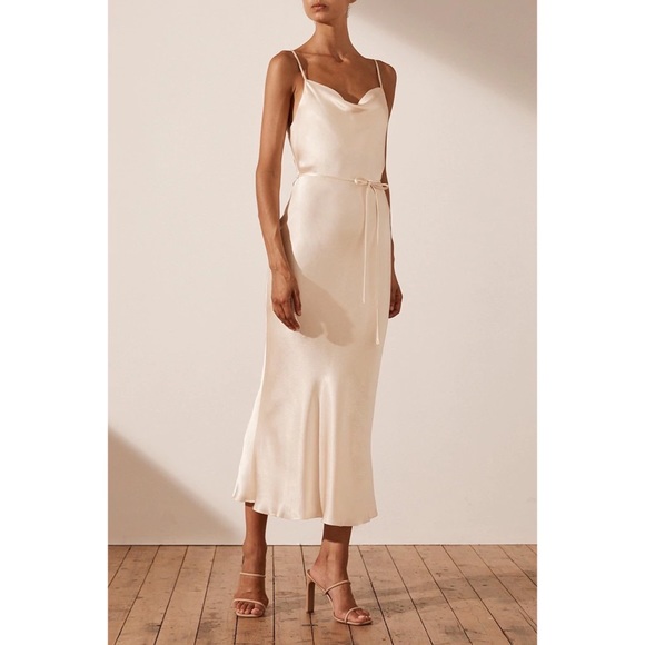 Free People Dresses & Skirts - Free People Shona Joy La Lune Bias Cowl Midi Dress
